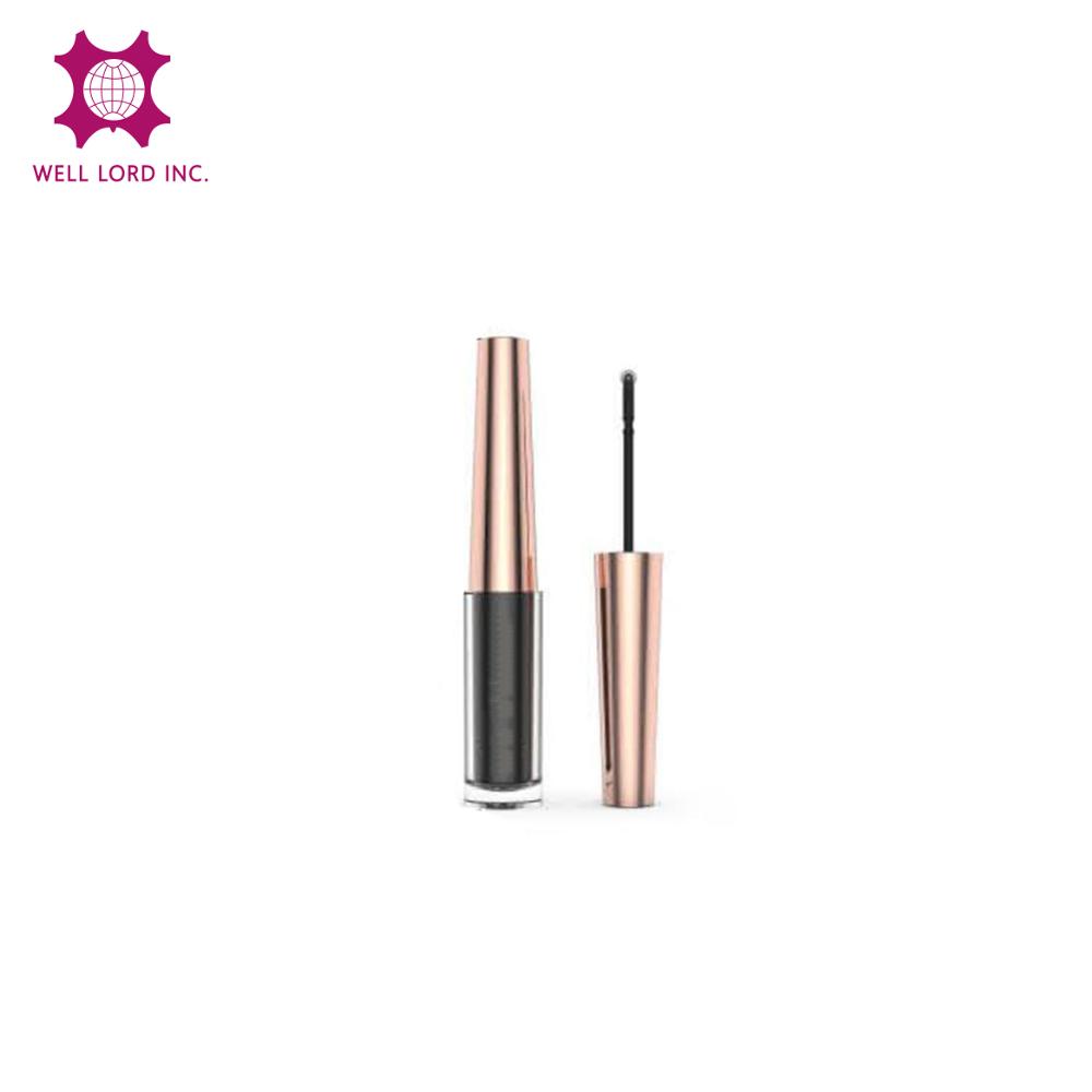 5ml 10ml black cylinder tube and rose gold cap with soft thin brush for adhesive eyelash glue